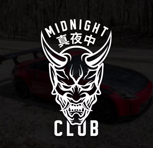 JDM Oni Mask Midnight Club Vinyl Decal