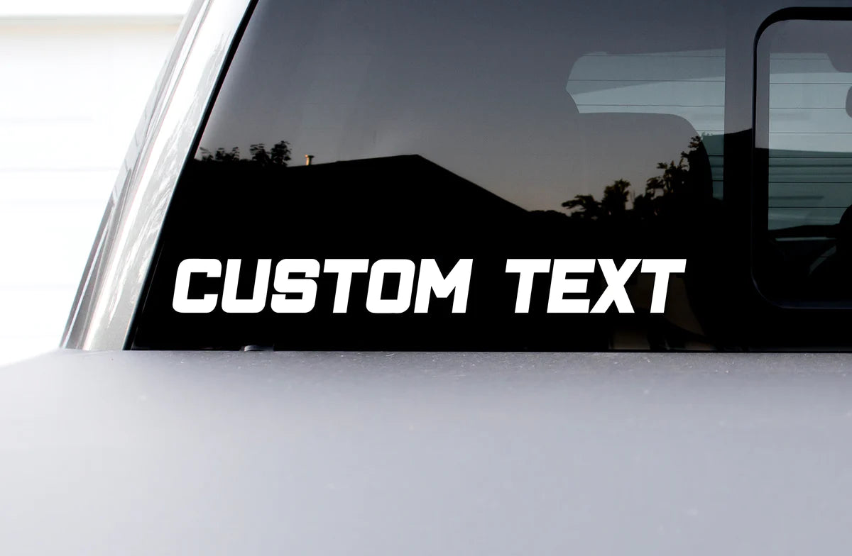 Custom Windshield Banners