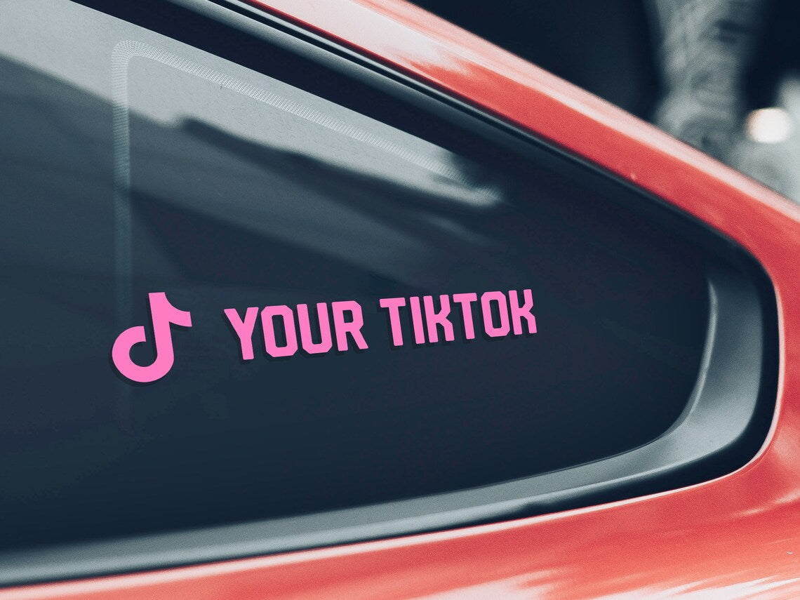 Custom Social Media Car Sticker