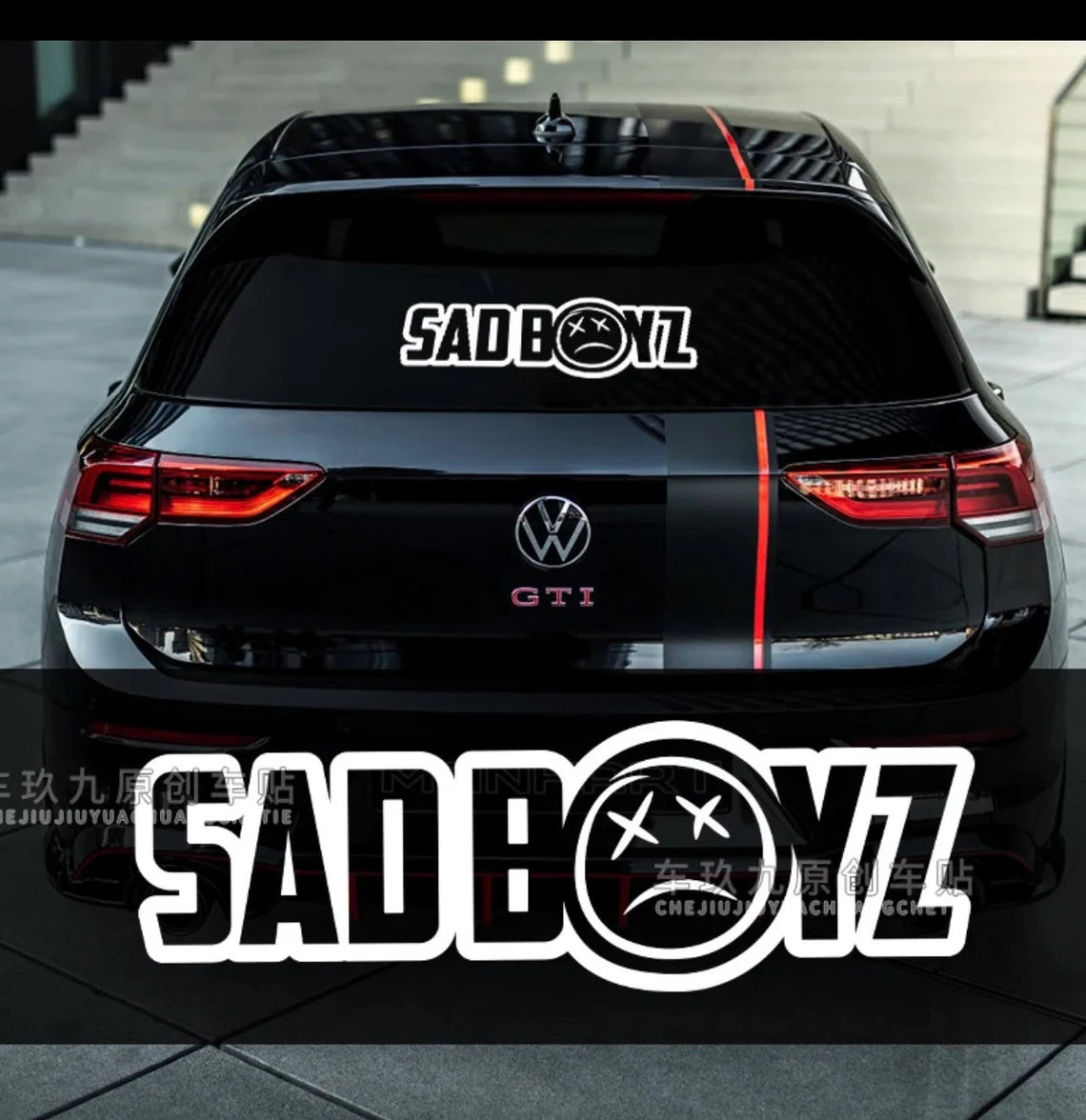 Sad Boyz Car Windscreen Sticker