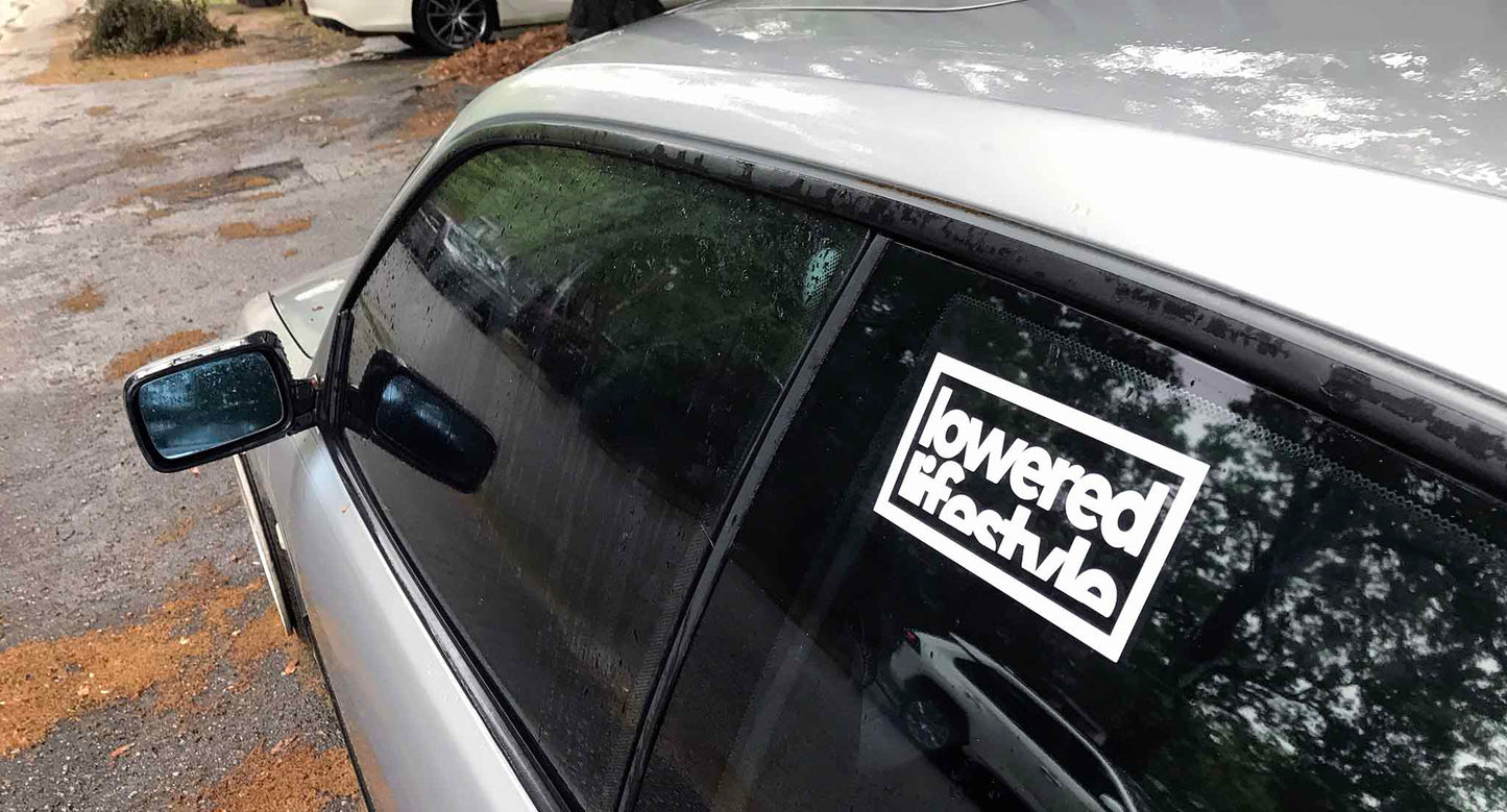 Lowered Lifestyle Car Vinyl Decal