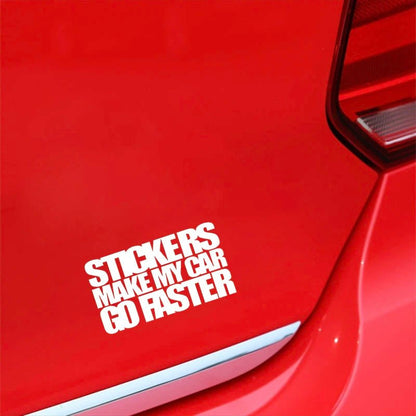 Stickers Make Me Faster car sticker | MySticker