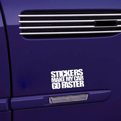 Stickers Make Me Faster car sticker | MySticker