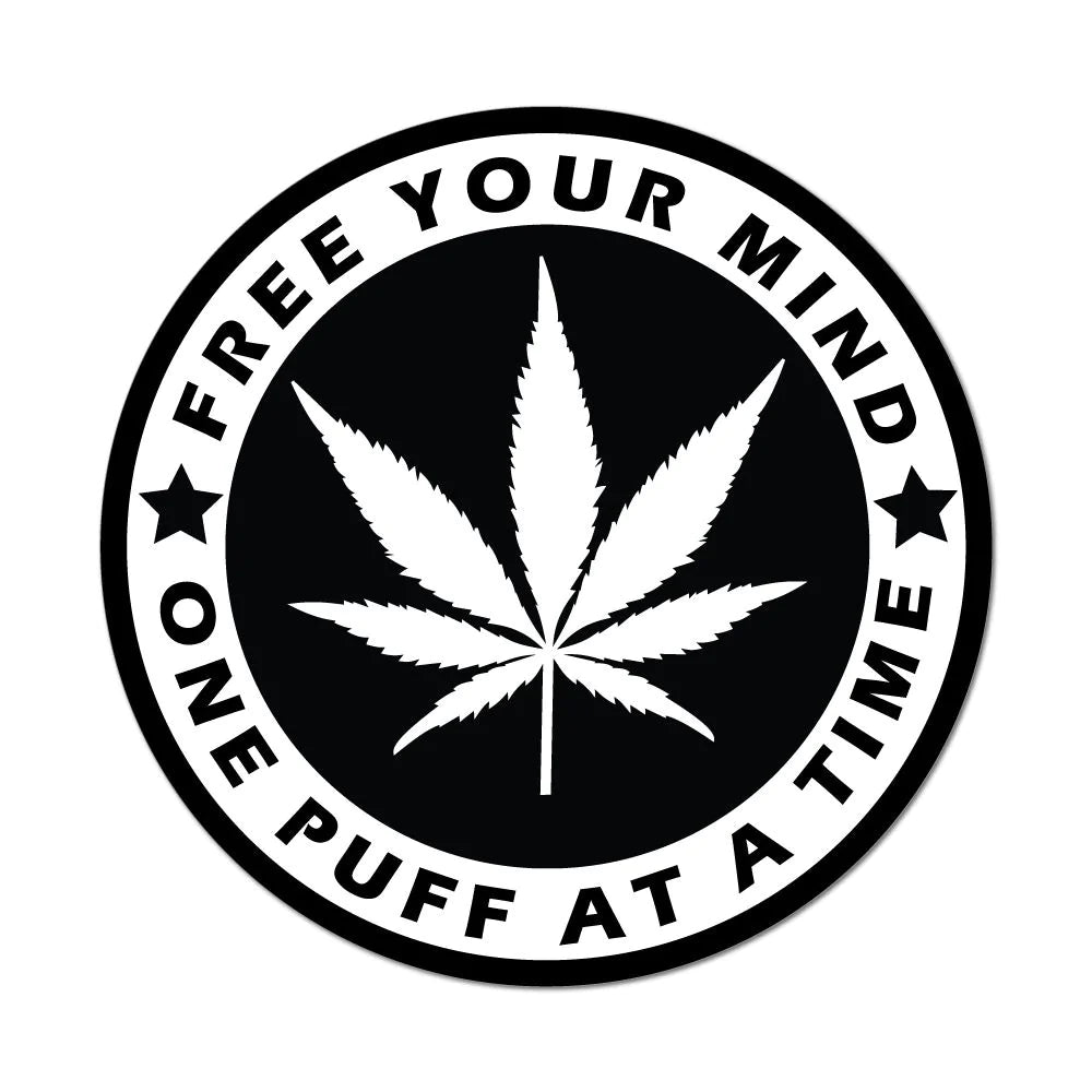 Marijuana Weed High Hippie Car Sticker Decal | MySticker