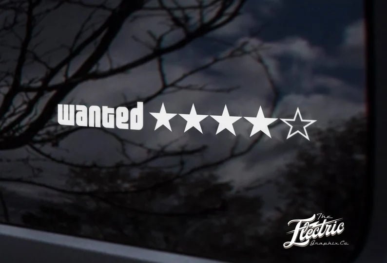 GTA wanted stars decal | MySticker