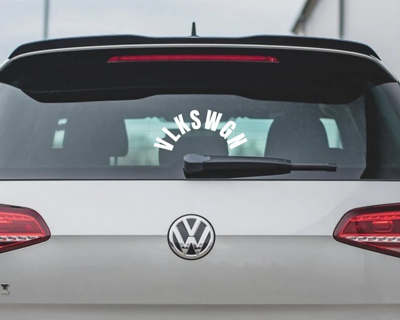 VLKSWGN Rear Wiper Window Sticker | Car Decal | MySticker